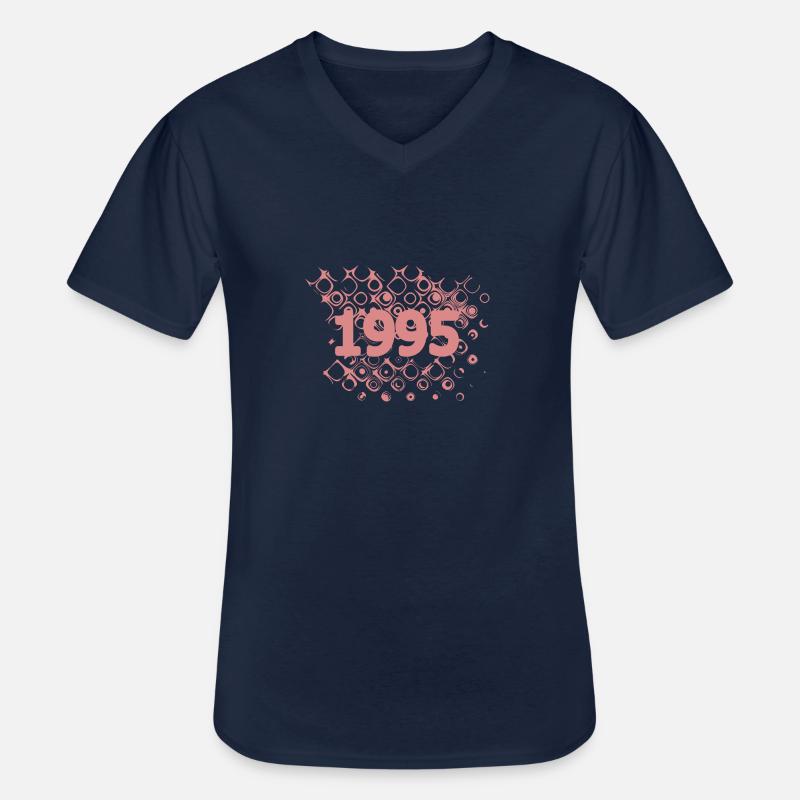 1995 1995 - Männer-T-Shirt mit V-Ausschnitt - Navy