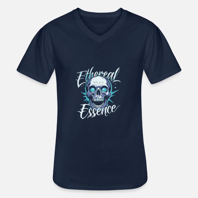 ÄTHERISCHE ESSENZ - Männer-T-Shirt mit V-Ausschnitt - Navy