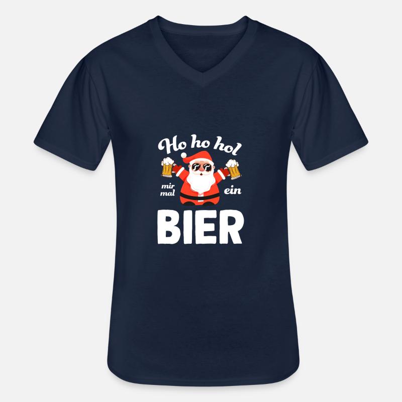 bier9 Zeichenfläche 1 - Männer-T-Shirt mit V-Ausschnitt - Navy