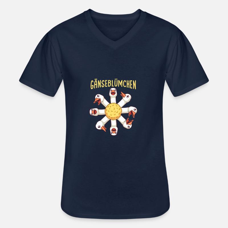 Garten Chefin Gartenarbeit Gänseblümchen - Männer-T-Shirt mit V-Ausschnitt - Navy