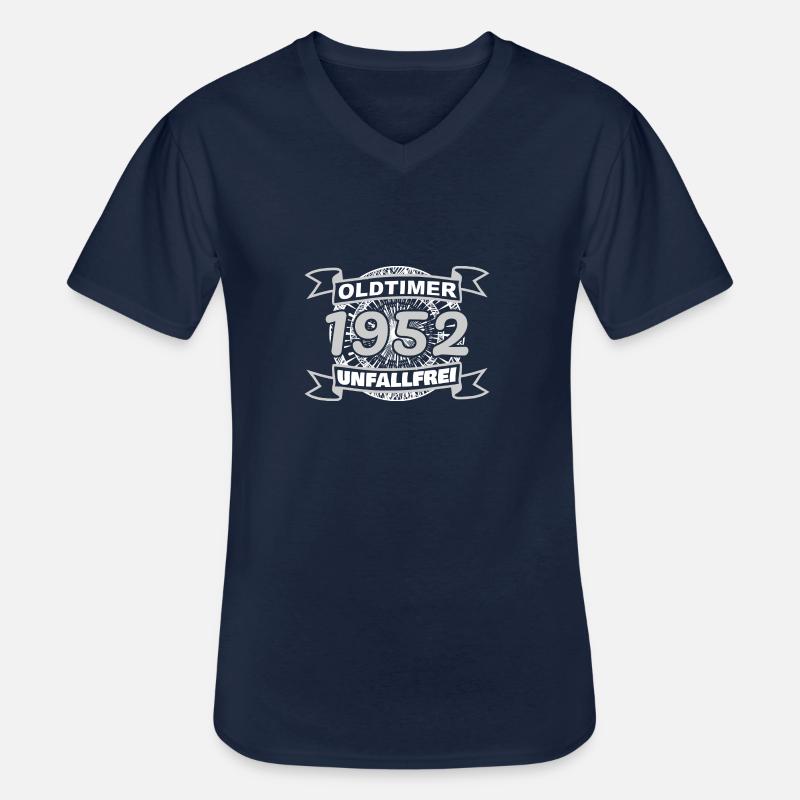 Oldtimer 1952 - Männer-T-Shirt mit V-Ausschnitt - Navy