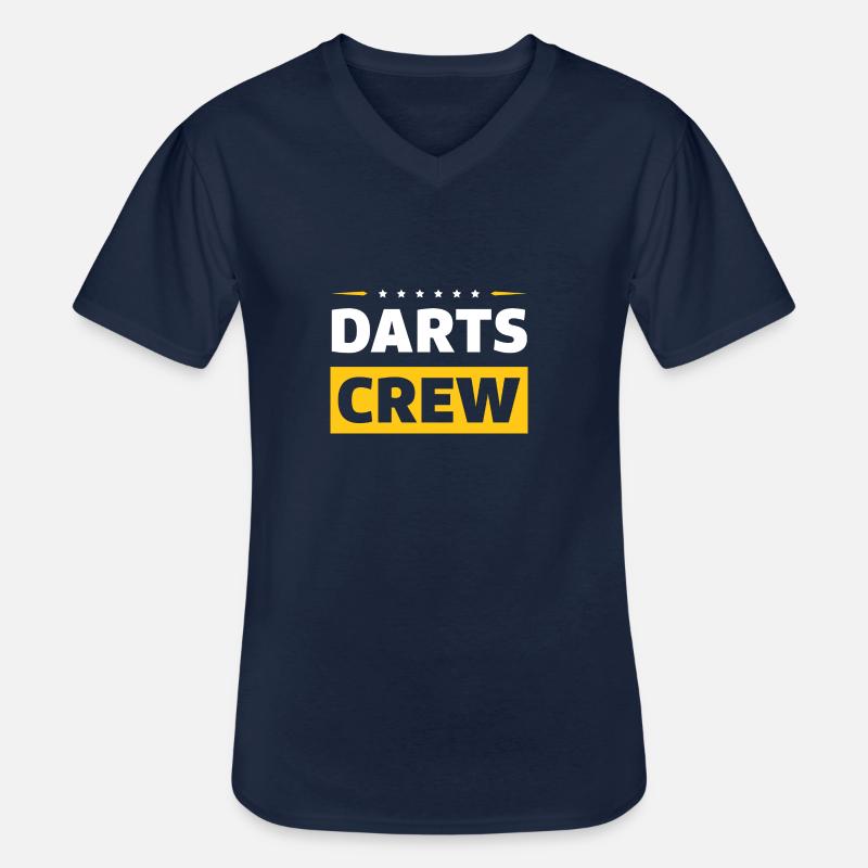 Darts Crew - Männer-T-Shirt mit V-Ausschnitt - Navy