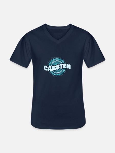 Carsten as a gift idea - Men's V-Neck T-Shirt - navy