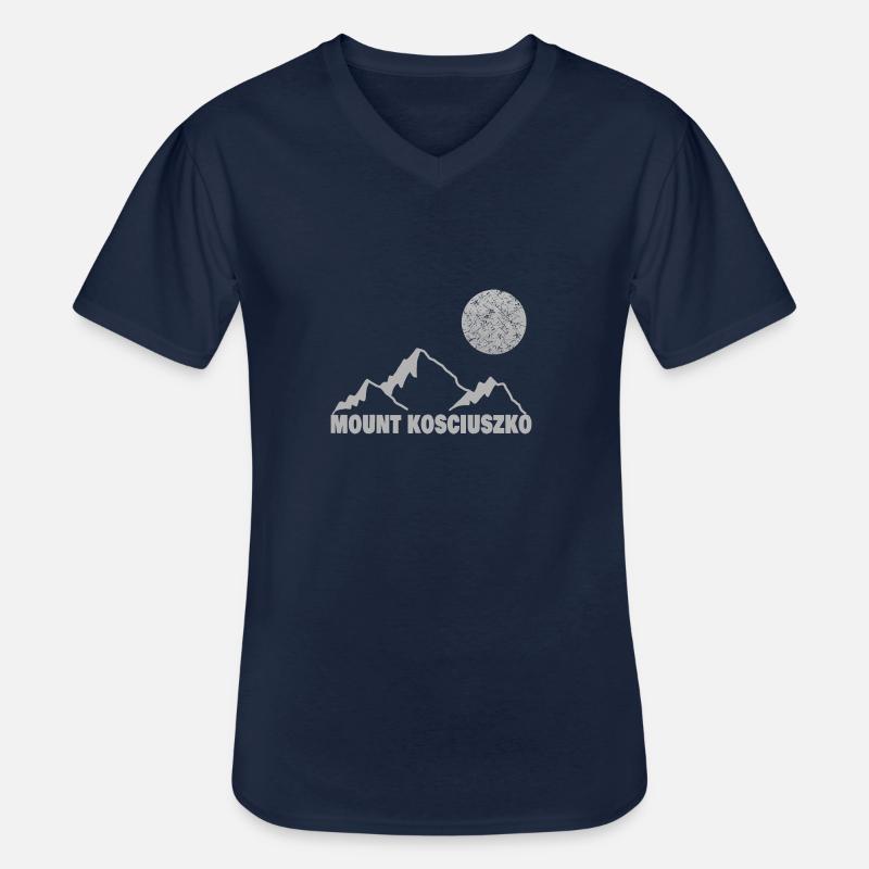 Klettern kosciuszko - Männer-T-Shirt mit V-Ausschnitt - Navy