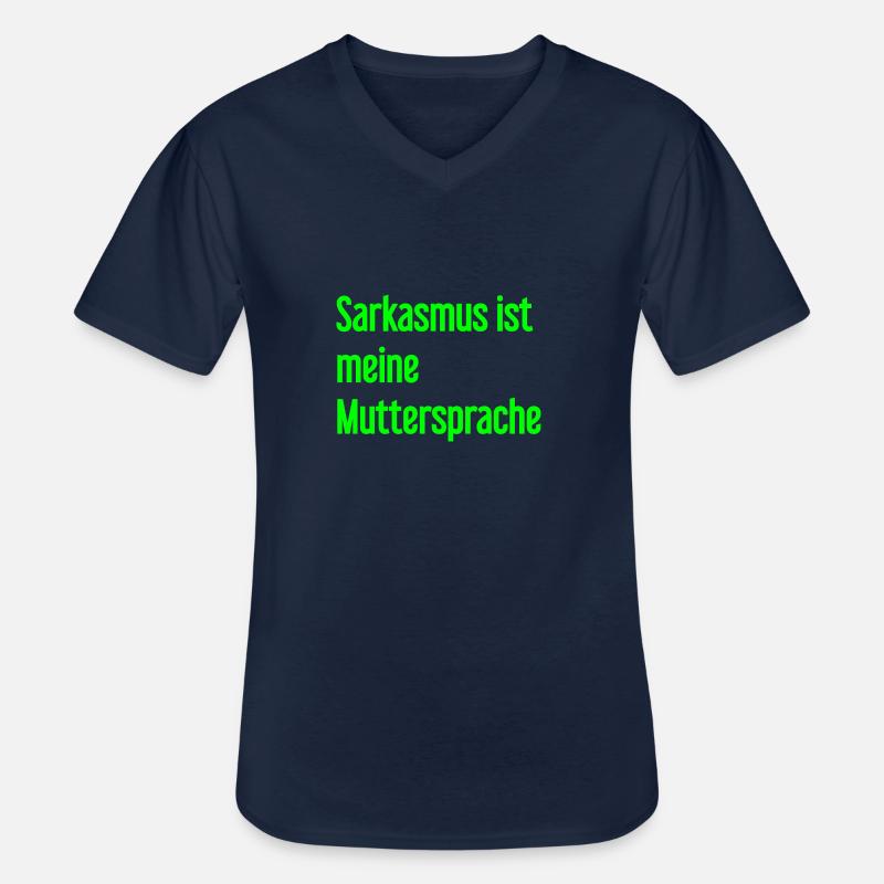 Sarkasmus-Profi - Männer-T-Shirt mit V-Ausschnitt - Navy