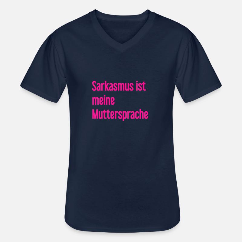 Sarkasmus-Profi - Männer-T-Shirt mit V-Ausschnitt - Navy