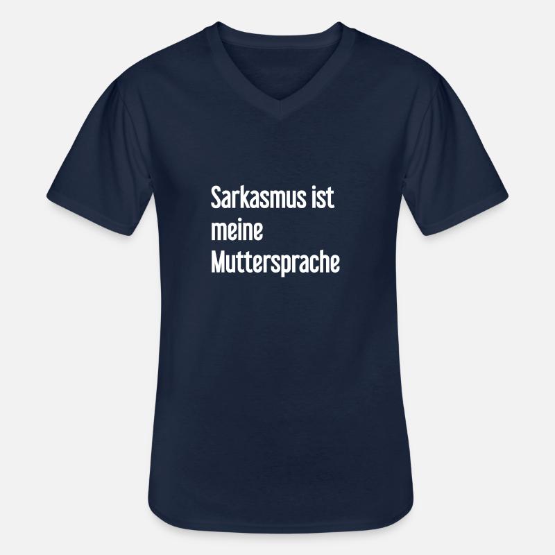 Sarkasmus-Profi - Männer-T-Shirt mit V-Ausschnitt - Navy