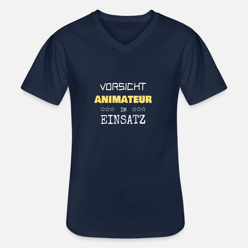 Animateur - Männer-T-Shirt mit V-Ausschnitt - Navy