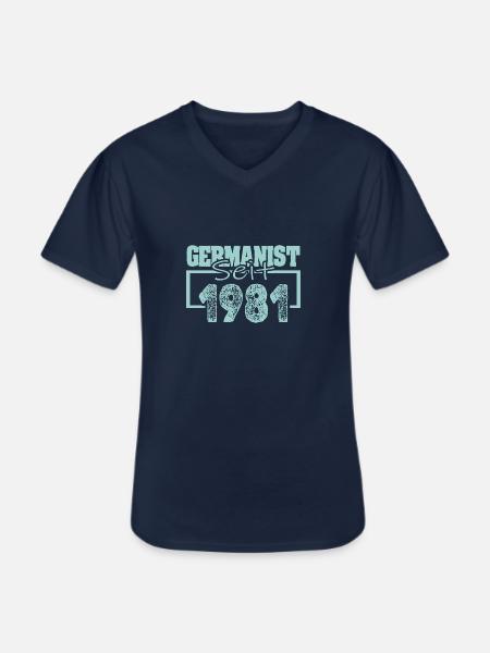 seit 1981 - Männer-T-Shirt mit V-Ausschnitt - Navy