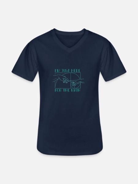 Fibonacci Numbers Geometry Math Teacher - Men's V-Neck T-Shirt - navy