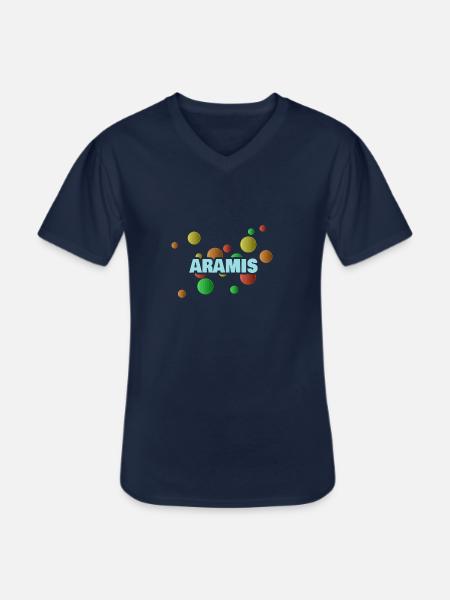 Aramis - Men's V-Neck T-Shirt - navy