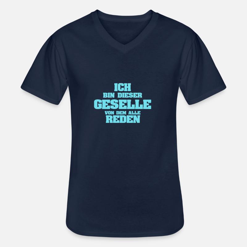 Beruf Geselle - Männer-T-Shirt mit V-Ausschnitt - Navy