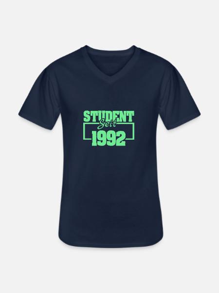 Student 1992 - Männer-T-Shirt mit V-Ausschnitt - Navy