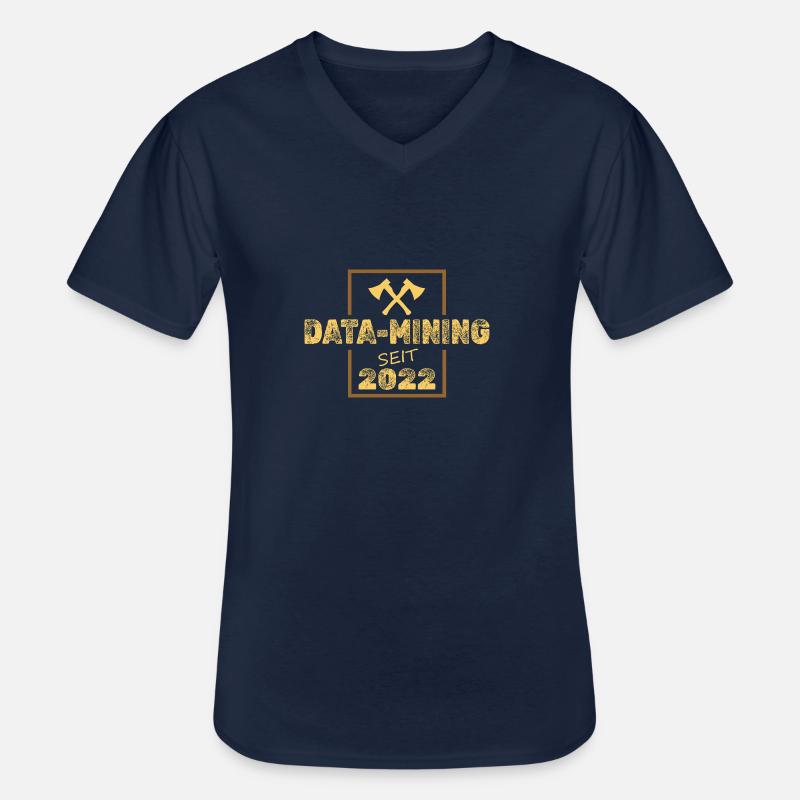 Mining 2022 - Männer-T-Shirt mit V-Ausschnitt - Navy
