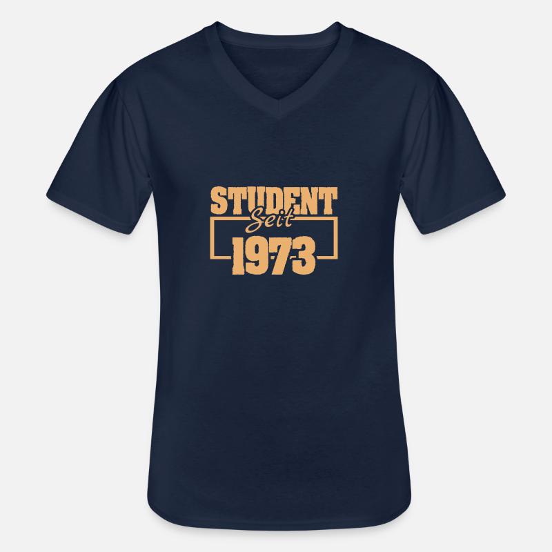 seit 1973 - Männer-T-Shirt mit V-Ausschnitt - Navy