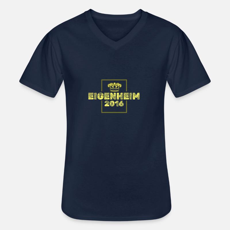 Eigenheim 2016 - Männer-T-Shirt mit V-Ausschnitt - Navy