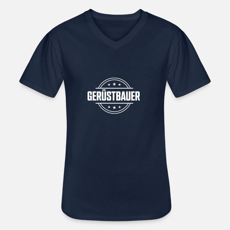 Gerüstbauer Beruf - Männer-T-Shirt mit V-Ausschnitt - Navy