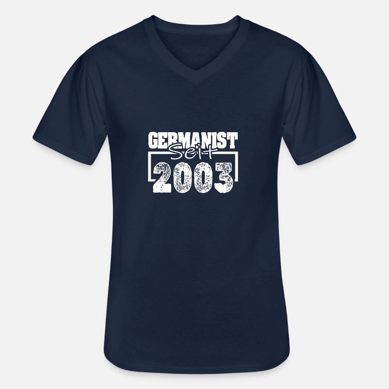 Beruf 2003 - Männer-T-Shirt mit V-Ausschnitt - Navy