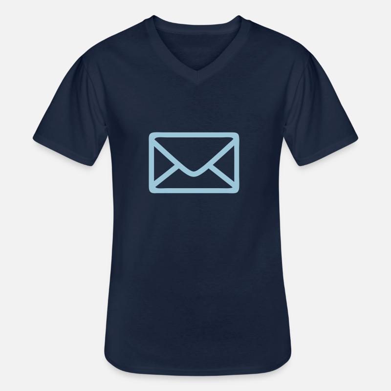 Umschlagsymbol 2805 - Männer-T-Shirt mit V-Ausschnitt - Navy