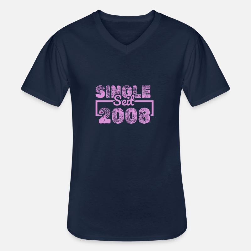 seit 2008 - Männer-T-Shirt mit V-Ausschnitt - Navy