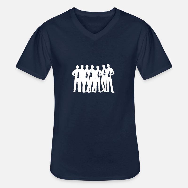 Junggesellenabschied Team - Männer-T-Shirt mit V-Ausschnitt - Navy