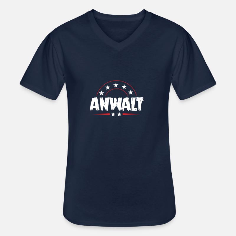 Anwalt Beruf - Männer-T-Shirt mit V-Ausschnitt - Navy