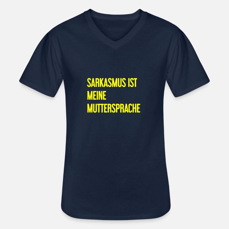 Sarkasmus-Profi - Männer-T-Shirt mit V-Ausschnitt - Navy