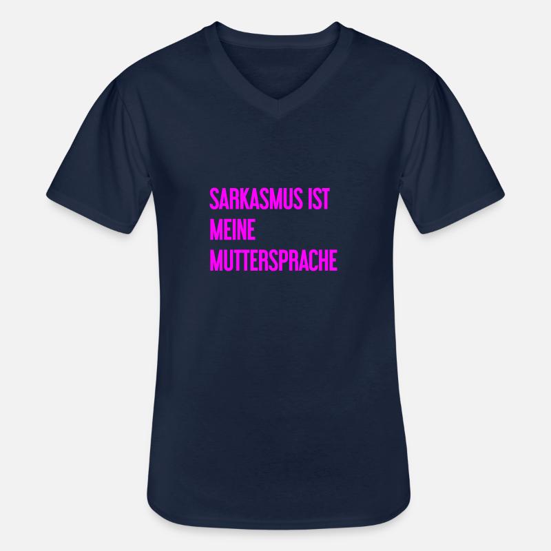 Sarkasmus-Profi - Männer-T-Shirt mit V-Ausschnitt - Navy