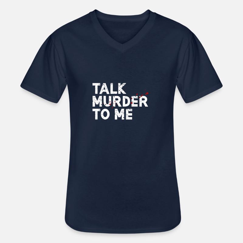 Spurensicherung - Kripo Polizei Kriminaltechnik - Männer-T-Shirt mit V-Ausschnitt - Navy