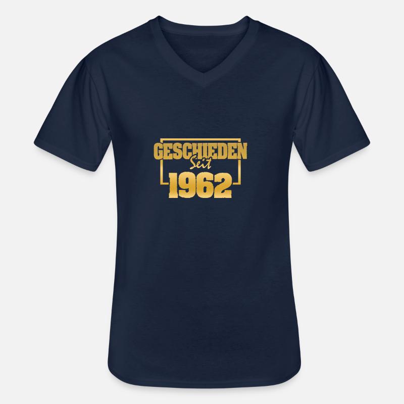 Ehemann 1962 - Männer-T-Shirt mit V-Ausschnitt - Navy