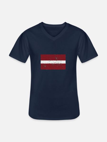Gift for Latvia - Men's V-Neck T-Shirt - navy