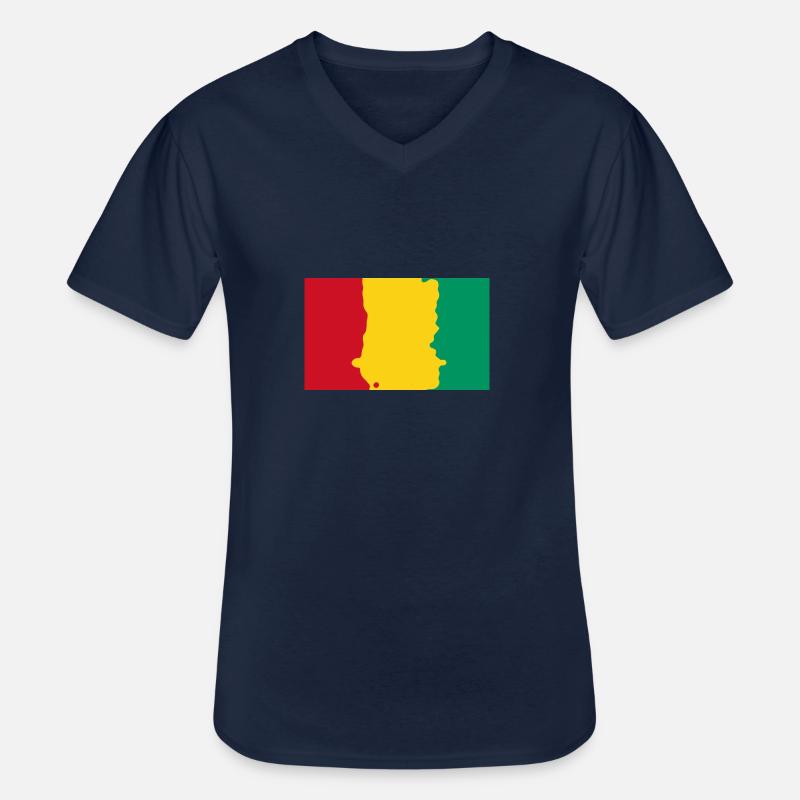 Guinea - Männer-T-Shirt mit V-Ausschnitt - Navy