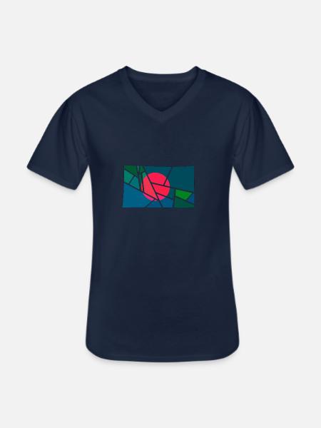 Bangladesh - Men's V-Neck T-Shirt - navy