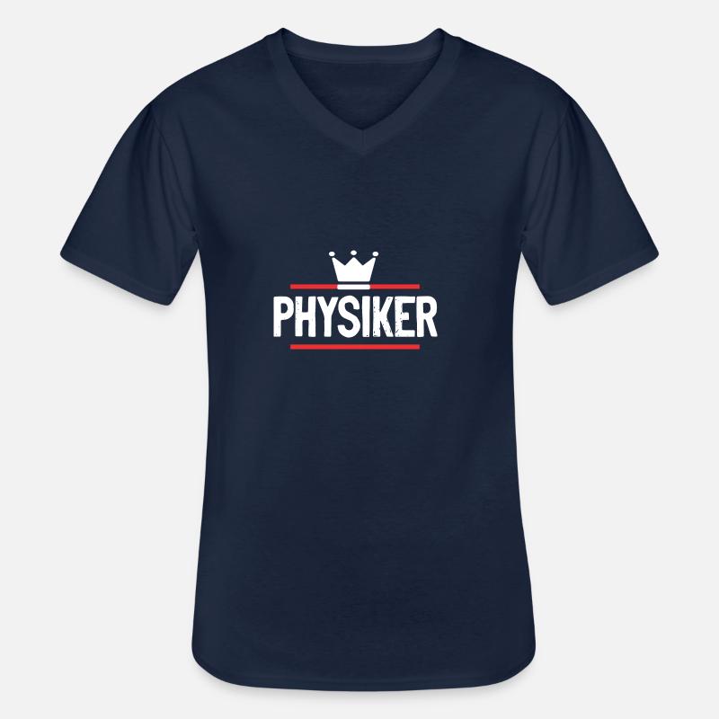 Physiker Beruf - Männer-T-Shirt mit V-Ausschnitt - Navy
