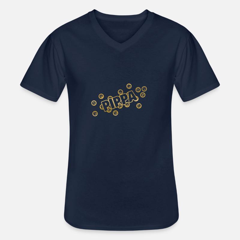 Name Pippa - Männer-T-Shirt mit V-Ausschnitt - Navy