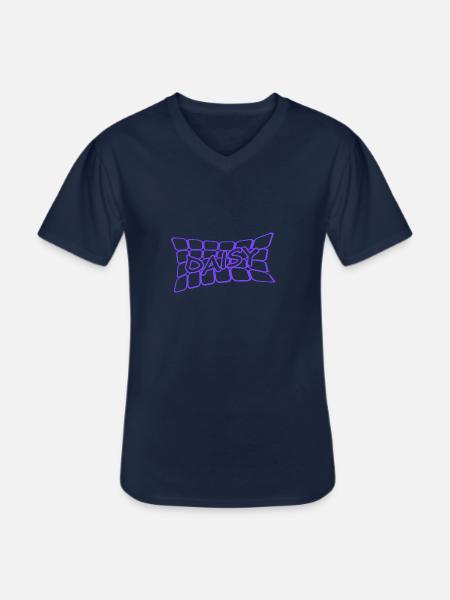 Name: Daisy - Men's V-Neck T-Shirt - navy