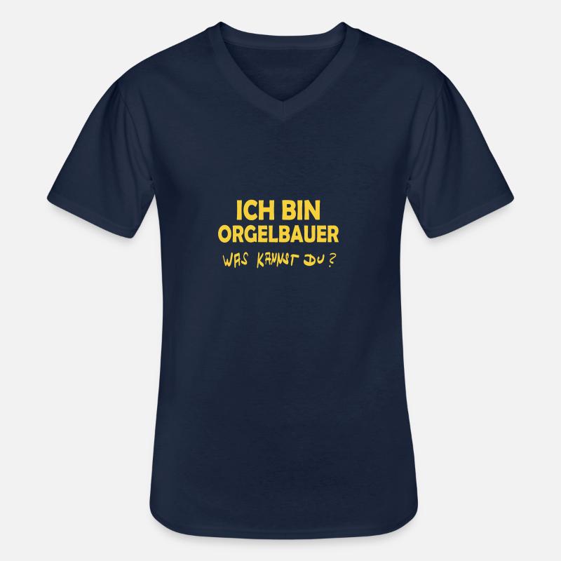 Beruf Orgelbauer - Männer-T-Shirt mit V-Ausschnitt - Navy
