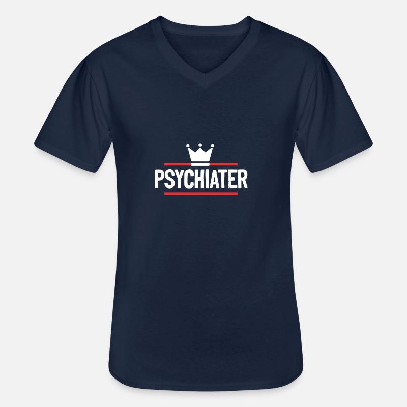 Psychiater Beruf - Männer-T-Shirt mit V-Ausschnitt - Navy