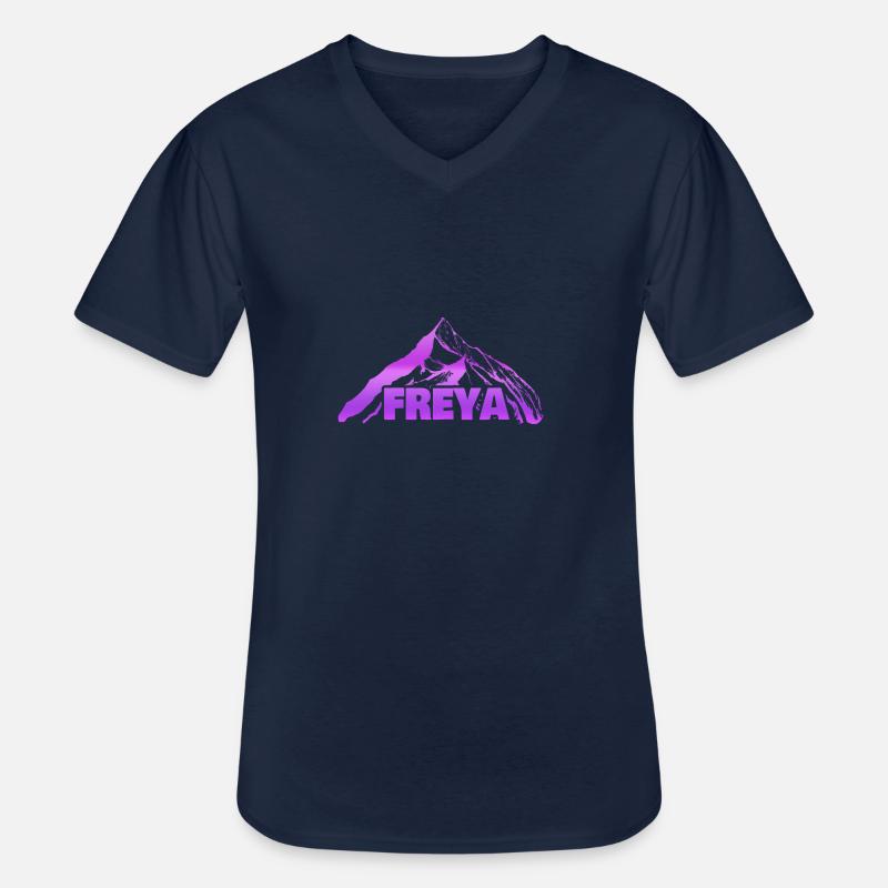 Berg Freya - Männer-T-Shirt mit V-Ausschnitt - Navy