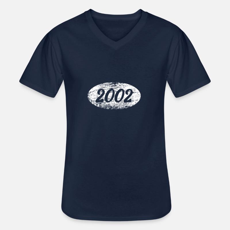 Freizeit 2002 - Männer-T-Shirt mit V-Ausschnitt - Navy