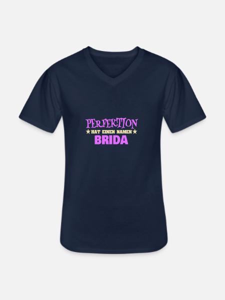 Geschenk für Brida - Männer-T-Shirt mit V-Ausschnitt - Navy