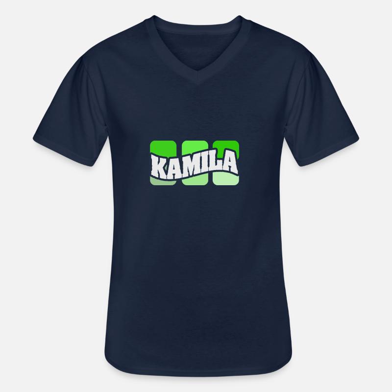 Name Kamila - Männer-T-Shirt mit V-Ausschnitt - Navy