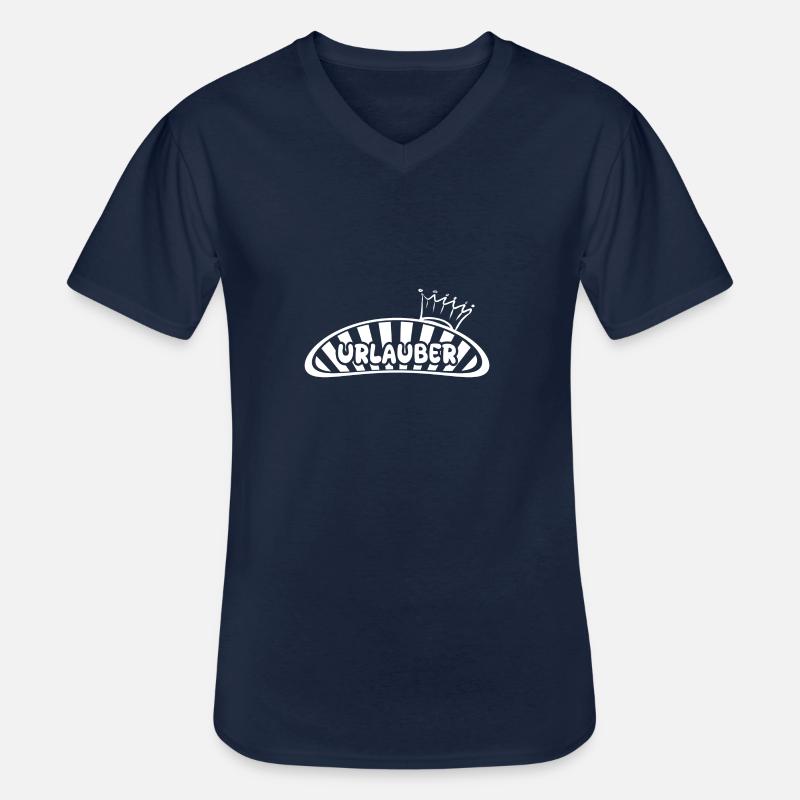 Beruf Urlauber - Männer-T-Shirt mit V-Ausschnitt - Navy
