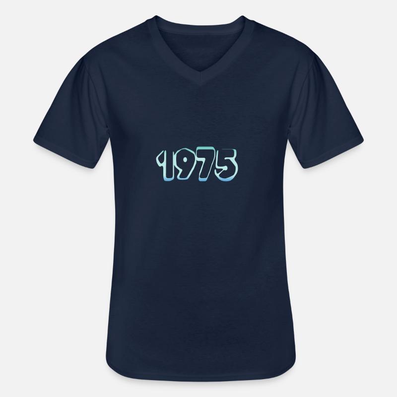 Eisblock 1975 - Männer-T-Shirt mit V-Ausschnitt - Navy