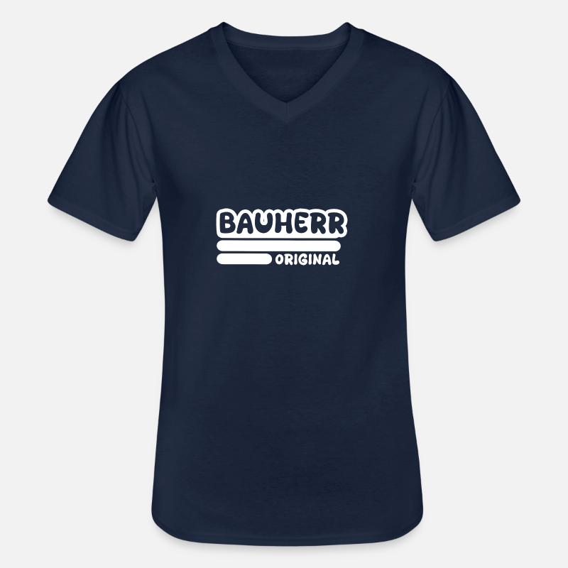 Beruf Bauherr - Männer-T-Shirt mit V-Ausschnitt - Navy