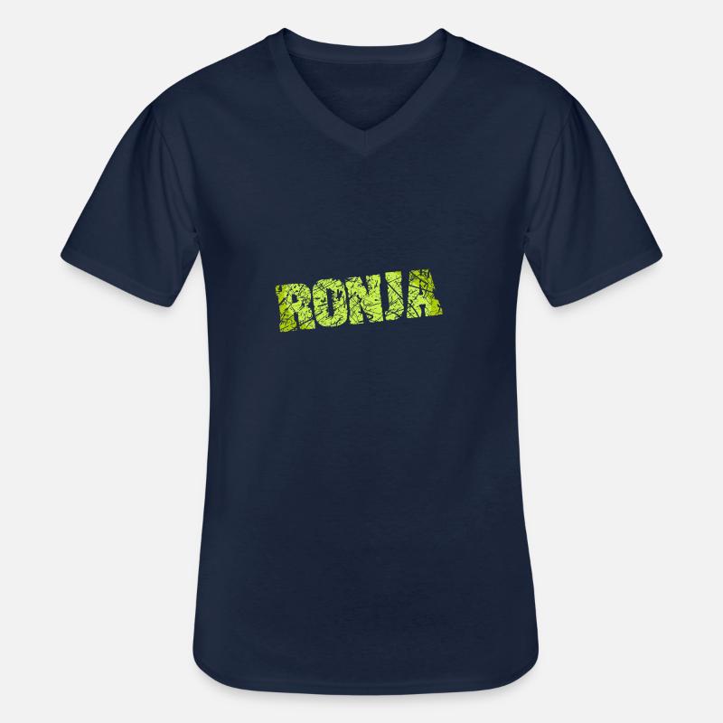 Geschenkidee Ronja - Männer-T-Shirt mit V-Ausschnitt - Navy