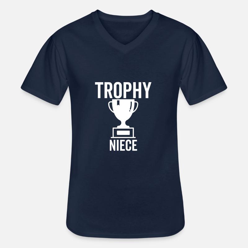 Trophäe Nichte - Männer-T-Shirt mit V-Ausschnitt - Navy