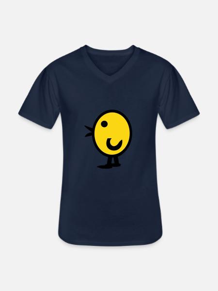 Duck, chicken, chick - Men's V-Neck T-Shirt - navy