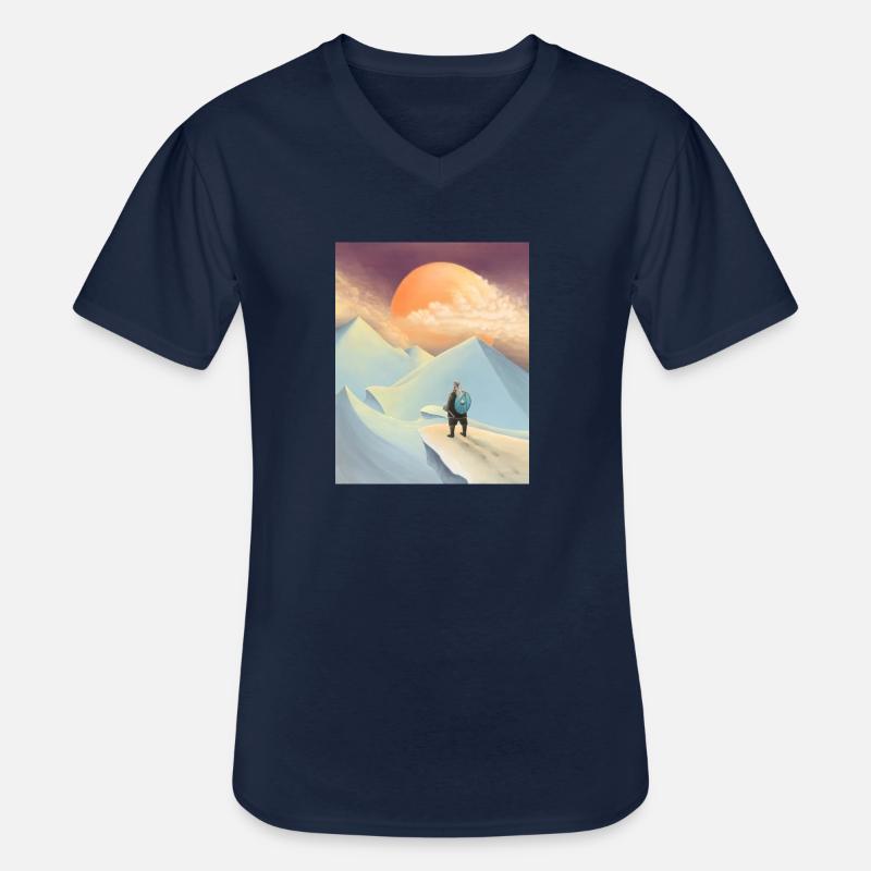 Thor geht nach Jotunheim - Männer-T-Shirt mit V-Ausschnitt - Navy