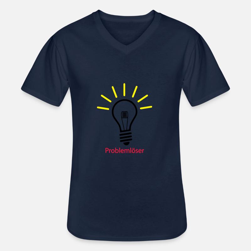 Problemlöser - Männer-T-Shirt mit V-Ausschnitt - Navy